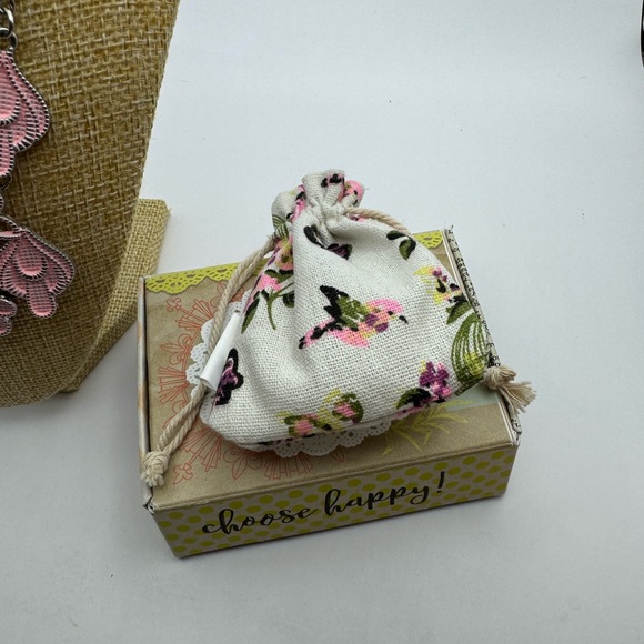 Retired PreOwned Plunder “Sue” Statement Necklace Soft Pink 18”-21” Box and Bag - Picture 13 of 16